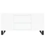 Mesa de centro madera de ingeniería blanco 102x44,5x50 cm by , Coffee table - Ref: Foro24-831004, Price: 86,91 €, Discount: %