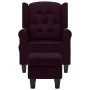 Sillón de masaje con reposapiés tela morado de , Sillones de masaje eléctricos - Ref: Foro24-320168, Precio: 216,57 €, Descue...