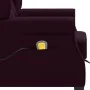 Sillón de masaje con reposapiés tela morado de , Sillones de masaje eléctricos - Ref: Foro24-320168, Precio: 216,57 €, Descue...