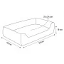 FLAMINGO Cesta para perros Zupo rectangular gris 50x40x16 cm de , Camas para perros - Ref: Foro24-443258, Precio: 38,32 €, De...