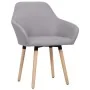 Sillas de comedor giratorias 2 unidades tela gris claro de , Sillas de comedor - Ref: Foro24-283459, Precio: 154,81 €, Descue...