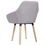 Sillas de comedor giratorias 2 unidades tela gris claro de , Sillas de comedor - Ref: Foro24-283459, Precio: 154,81 €, Descue...