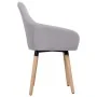 Sillas de comedor giratorias 2 unidades tela gris claro de , Sillas de comedor - Ref: Foro24-283459, Precio: 154,81 €, Descue...