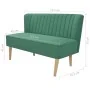 Sofá de tela verde 117x55,5x77 cm by , Sofas - Ref: Foro24-244073, Price: 230,08 €, Discount: %