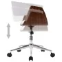 Silla comedor giratoria madera curvada cuero sintético blanco von , Essstühle - Ref: Foro24-287398, Preis: 162,83 €, Rabatt: %
