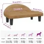 Cama para perros de terciopelo marrón 70x52x30 cm de , Camas para perros - Ref: Foro24-171943, Precio: 61,63 €, Descuento: %