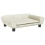 Cama para perros de terciopelo crema 70x48x22 cm de , Camas para perros - Ref: Foro24-172018, Precio: 68,39 €, Descuento: %