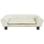 Cama para perros de terciopelo crema 70x48x22 cm de , Camas para perros - Ref: Foro24-172018, Precio: 68,39 €, Descuento: %