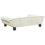 Cama para perros de terciopelo crema 70x48x22 cm de , Camas para perros - Ref: Foro24-172018, Precio: 68,39 €, Descuento: %