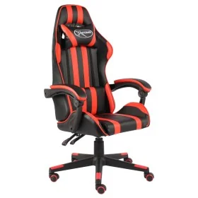 Silla gaming de cuero sintético negro y rojo de , Sillas de oficina - Ref: Foro24-20519, Precio: 121,70 €, Descuento: %