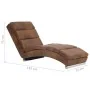 Diván de piel de ante artificial marrón de , Divanes - Ref: Foro24-281294, Precio: 241,24 €, Descuento: %