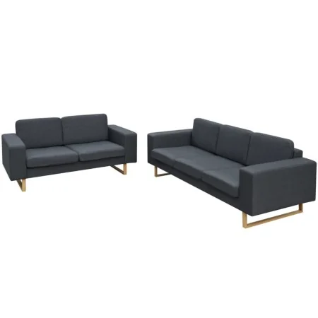 Set de sofás de 2 y 3 plazas gris oscuro von , Sofas - Ref: Foro24-273816, Preis: 911,34 €, Rabatt: %