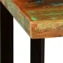 Set muebles de bar 3 pzas madera maciza reciclada cuero genuino de , muebles para cocinas y comedores - Ref: Foro24-275139, P...