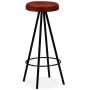 Set muebles de bar 3 pzas madera maciza reciclada cuero genuino de , muebles para cocinas y comedores - Ref: Foro24-275139, P...