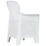 Set de muebles de jardín 7 pzas plástico blanco aspecto ratán de , Conjuntos de jardín - Ref: Foro24-276125, Precio: 916,12 €...