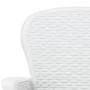 Set de muebles de jardín 7 pzas plástico blanco aspecto ratán de , Conjuntos de jardín - Ref: Foro24-276125, Precio: 916,12 €...