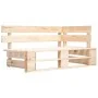 Sofá de jardín de palets con cojines color arena madera de pino by , Outdoor sofas - Ref: Foro24-277479, Price: 129,52 €, Dis...