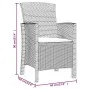 Sillones de jardín 2 uds con cojines ratán PP color grafito de , Sillas de jardín - Ref: Foro24-318229, Precio: 165,09 €, Des...