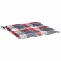 Cojines de silla de jardín 2 uds tela a cuadros rojo 50x50x3 cm de , Cojines para sillas y sofás - Ref: Foro24-314068, Precio...