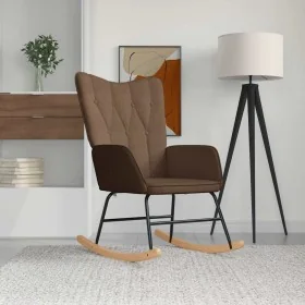 Silla mecedora de tela marrón de , Mecedoras - Ref: Foro24-327614, Precio: 109,63 €, Descuento: %