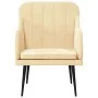 Sillón de terciopelo color crema 63x76x80 cm de , Sillones - Ref: Foro24-351462, Precio: 98,91 €, Descuento: %