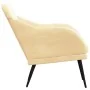Sillón de terciopelo color crema 63x76x80 cm de , Sillones - Ref: Foro24-351462, Precio: 98,91 €, Descuento: %
