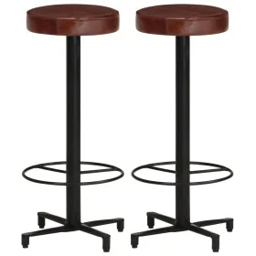 Taburetes de barra de cocina 2 unidades cuero auténtico 76 cm de , Taburetes de cocina - Ref: Foro24-321967, Precio: 168,09 €...