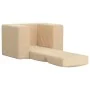Sofá cama infantil felpa suave color crema by , Baby and Toddler Furniture - Ref: Foro24-341848, Price: 32,00 €, Discount: %