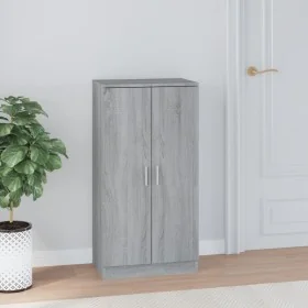 Mueble zapatero madera contrachapada gris Sonoma 55x35x108 cm de , Zapateros y organizadores de calzado - Ref: Foro24-342669,...