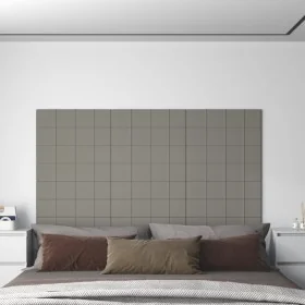 Paneles de pared 12 uds terciopelo gris claro 60x15 cm 1,08 m² by , Wall covering - Ref: Foro24-344063, Price: 39,01 €, Disco...