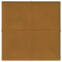 Paneles de pared 12 uds terciopelo marrón 30x30 cm 1,08 m² by , Wall covering - Ref: Foro24-344049, Price: 35,88 €, Discount: %