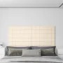 Paneles de pared 12 uds terciopelo color crema 90x15 cm 1,62 m² von , Wandverkleidung - Ref: Foro24-344113, Preis: 38,79 €, R...