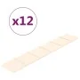 Paneles de pared 12 uds terciopelo color crema 90x15 cm 1,62 m² von , Wandverkleidung - Ref: Foro24-344113, Preis: 38,79 €, R...