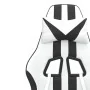 Silla gaming giratoria reposapiés cuero sintético blanco negro by , Gaming chairs - Ref: Foro24-349541, Price: 113,27 €, Disc...