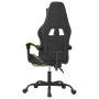 Silla gaming giratoria reposapiés cuero sintético negro dorado de , Sillones para videojuegos - Ref: Foro24-349557, Precio: 1...