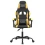 Silla gaming giratoria cuero sintético negro y dorado de , Sillones para videojuegos - Ref: Foro24-349569, Precio: 102,27 €, ...