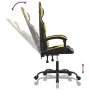 Silla gaming giratoria cuero sintético negro y dorado de , Sillones para videojuegos - Ref: Foro24-349569, Precio: 102,27 €, ...