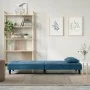 Sofá cama de terciopelo azul de , Sofás - Ref: Foro24-351906, Precio: 245,63 €, Descuento: %