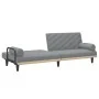Sofá cama con reposabrazos tela gris claro by , Sofas - Ref: Foro24-351931, Price: 261,47 €, Discount: %