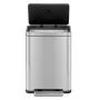 EKO Cubo de basura con pedal X-Cube 30 L plateado mate de , Contenedores de residuos - Ref: Foro24-439997, Precio: 138,27 €, ...