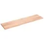 Encimera baño madera maciza tratada marrón claro 200x50x(2-4)cm by , Countertops - Ref: Foro24-3156173, Price: 133,06 €, Disc...