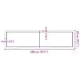 Encimera baño madera maciza tratada marrón claro 200x50x(2-4)cm by , Countertops - Ref: Foro24-3156173, Price: 133,06 €, Disc...