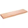 Encimera baño madera maciza tratada marrón claro 100x30x(2-6)cm by , Countertops - Ref: Foro24-3156127, Price: 62,19 €, Disco...