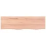 Encimera baño madera maciza tratada marrón claro 100x30x(2-6)cm by , Countertops - Ref: Foro24-3156127, Price: 62,19 €, Disco...
