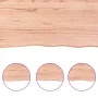 Encimera baño madera maciza tratada marrón claro 100x30x(2-6)cm by , Countertops - Ref: Foro24-3156127, Price: 62,19 €, Disco...