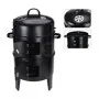 ProGarden Barbacoa de carbón con chimenea y 2 parrillas negro de , Barbacoas - Ref: Foro24-445901, Precio: 82,81 €, Descuento: %