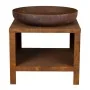 Esschert Design Brasero con almacenaje para leña color oxidado 62 cm de , Chimeneas - Ref: Foro24-444907, Precio: 374,30 €, D...