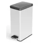 Curver Papelera de pedal delgada Deco 40 L plateada de , Cubos de la basura y papeleras - Ref: Foro24-443833, Precio: 75,79 €...