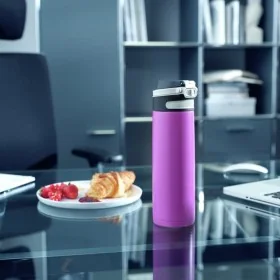 Leifheit Botella de termo Flip morado 600 ml de , Termos - Ref: Foro24-444107, Precio: 28,19 €, Descuento: %