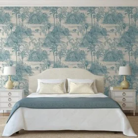DUTCH WALLCOVERINGS Papel pintado Tropical beige y azul claro de , Papel pintado - Ref: Foro24-442566, Precio: 35,66 €, Descu...